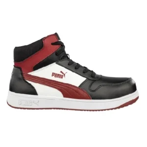 Distributor of Puma 630050 Frontcourt Blk/Wht/Red Mid Safety Shoe in UAE