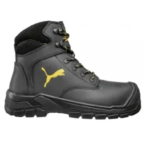 Distributor of Puma 630411 Borneo Black Mid Safety Shoe in UAE