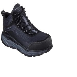 SKECHERS BKGY 200270 WORK WATERPROOF SLIP RESISTANT D-LUX JOURNEY